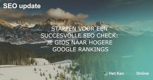 stappen voor succesvolle seo check
